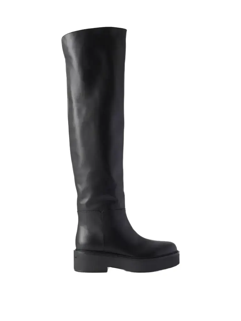 Gianvito Rossi 20 Leather Knee Boots