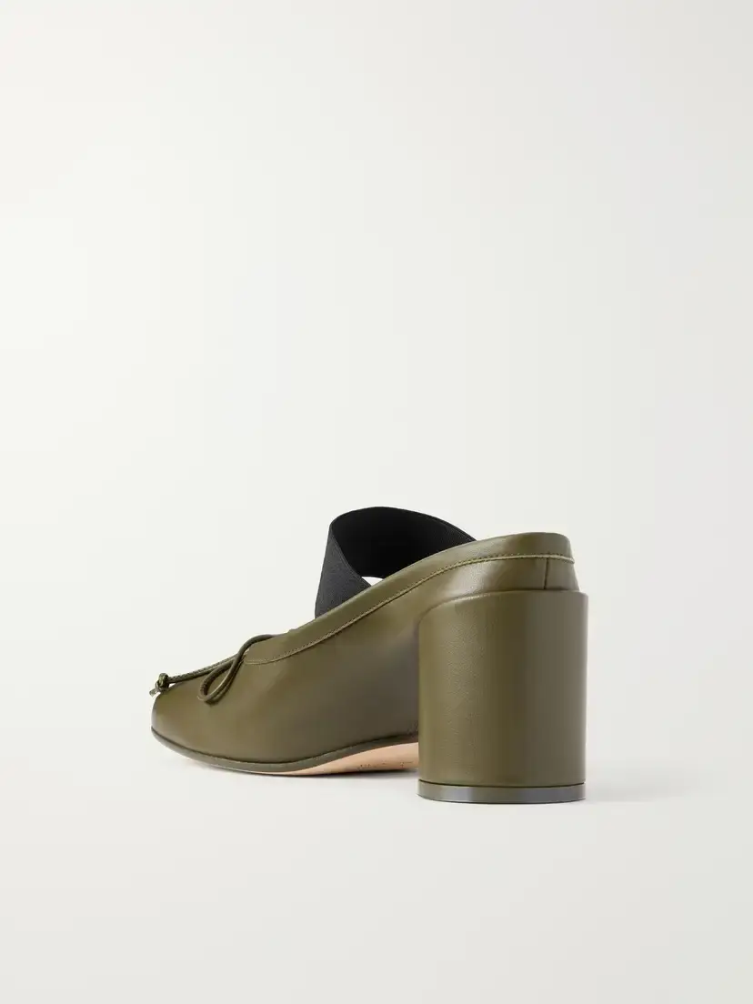 MM6 MAISON MARGIELA Bow-embellished Leather Pumps | Thumbnail 3 MM6 MAISON MARGIELA Bow-embellished Leather Pumps | Thumbnail 3