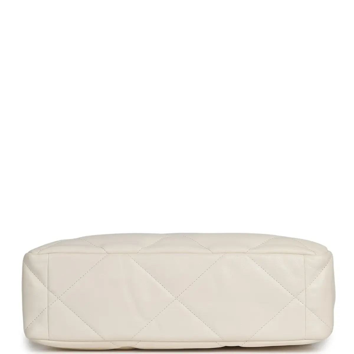 Chanel Chanel Large 19 Flap Bag White Shiny Lambskin Mixed Metal Hardware | Thumbnail 6 Chanel Chanel Large 19 Flap Bag White Shiny Lambskin Mixed Metal Hardware | Thumbnail 6