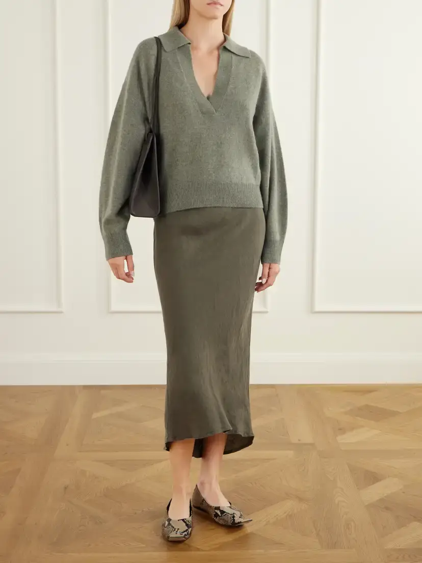 Le Kasha Jacksob Cropped Cashmere Sweater | Thumbnail 2 Le Kasha Jacksob Cropped Cashmere Sweater | Thumbnail 2