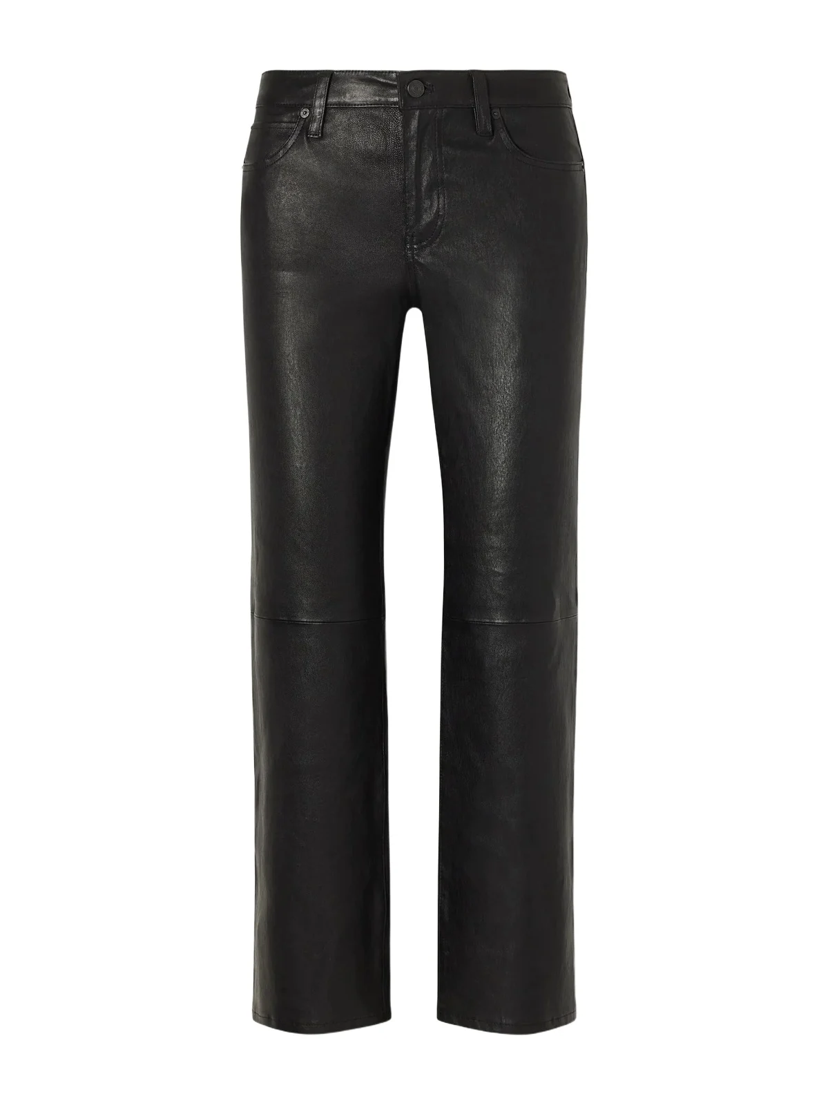 The Cigarette Low-rise Straight-leg Leather Pants