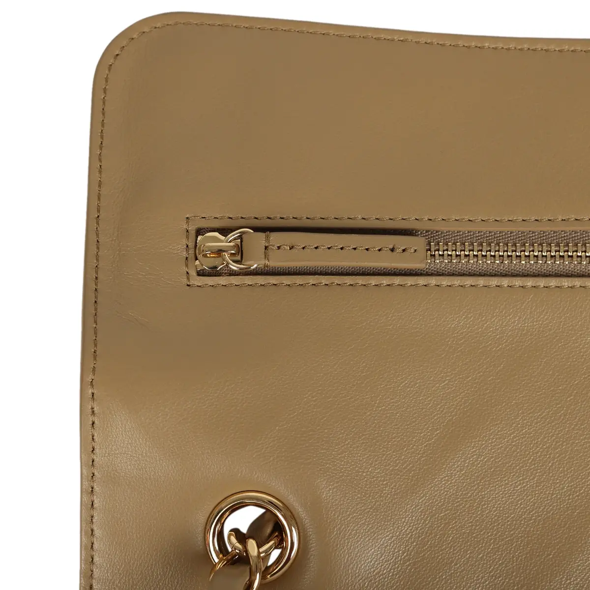 Chanel Chanel Maxi "Souplissimo" Small Flap Bag Dark Beige Suede Gold Hardware | Thumbnail 8 Chanel Chanel Maxi "Souplissimo" Small Flap Bag Dark Beige Suede Gold Hardware | Thumbnail 8