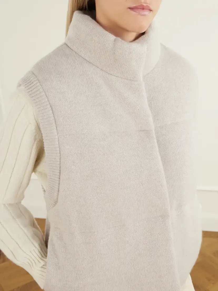 Le Kasha Montana Ribbed Cashmere Puffer Vest | Thumbnail 4 Le Kasha Montana Ribbed Cashmere Puffer Vest | Thumbnail 4