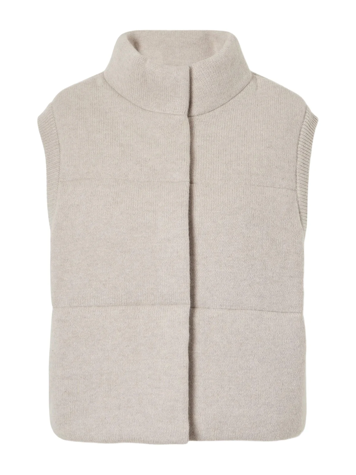 Le Kasha Montana Ribbed Cashmere Puffer Vest
