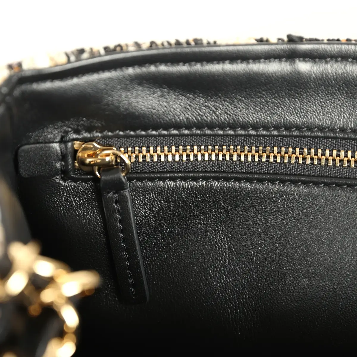 Chanel Chanel Maxi Leopard Print "Souplissimo" Small Flap Bag Brown, Black, White Tweed, Mixed Fibers Gold Hardware | Thumbnail 11 Chanel Chanel Maxi Leopard Print "Souplissimo" Small Flap Bag Brown, Black, White Tweed, Mixed Fibers Gold Hardware | Thumbnail 11