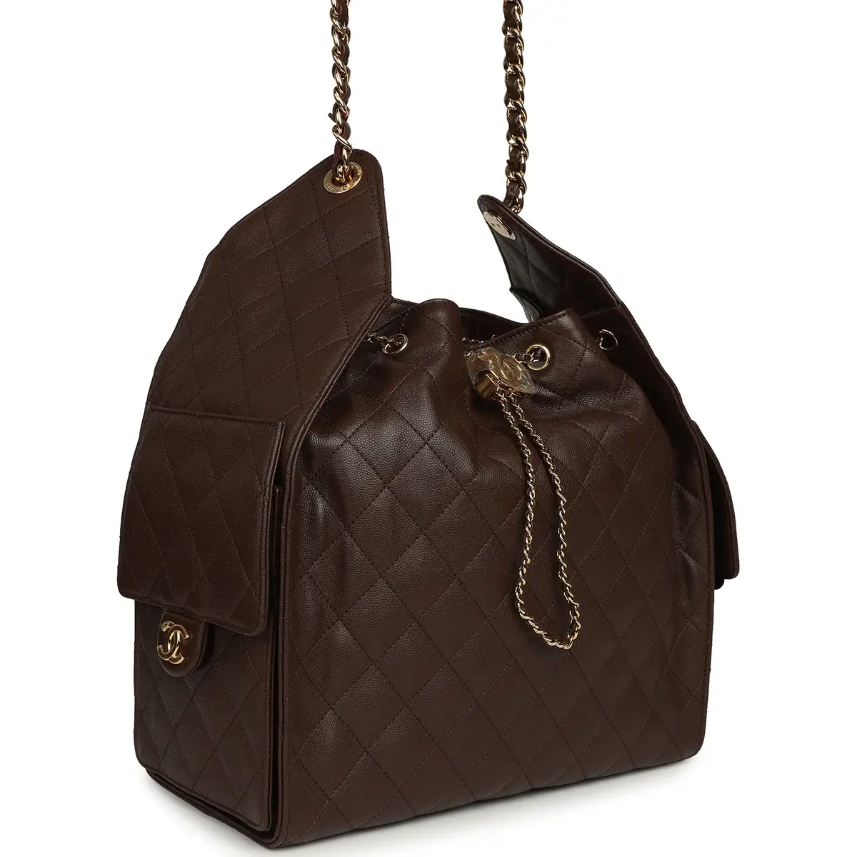 Chanel Chanel Medium 25 Hobo Bag Dark Brown Caviar Gold Hardware | Thumbnail 2 Chanel Chanel Medium 25 Hobo Bag Dark Brown Caviar Gold Hardware | Thumbnail 2