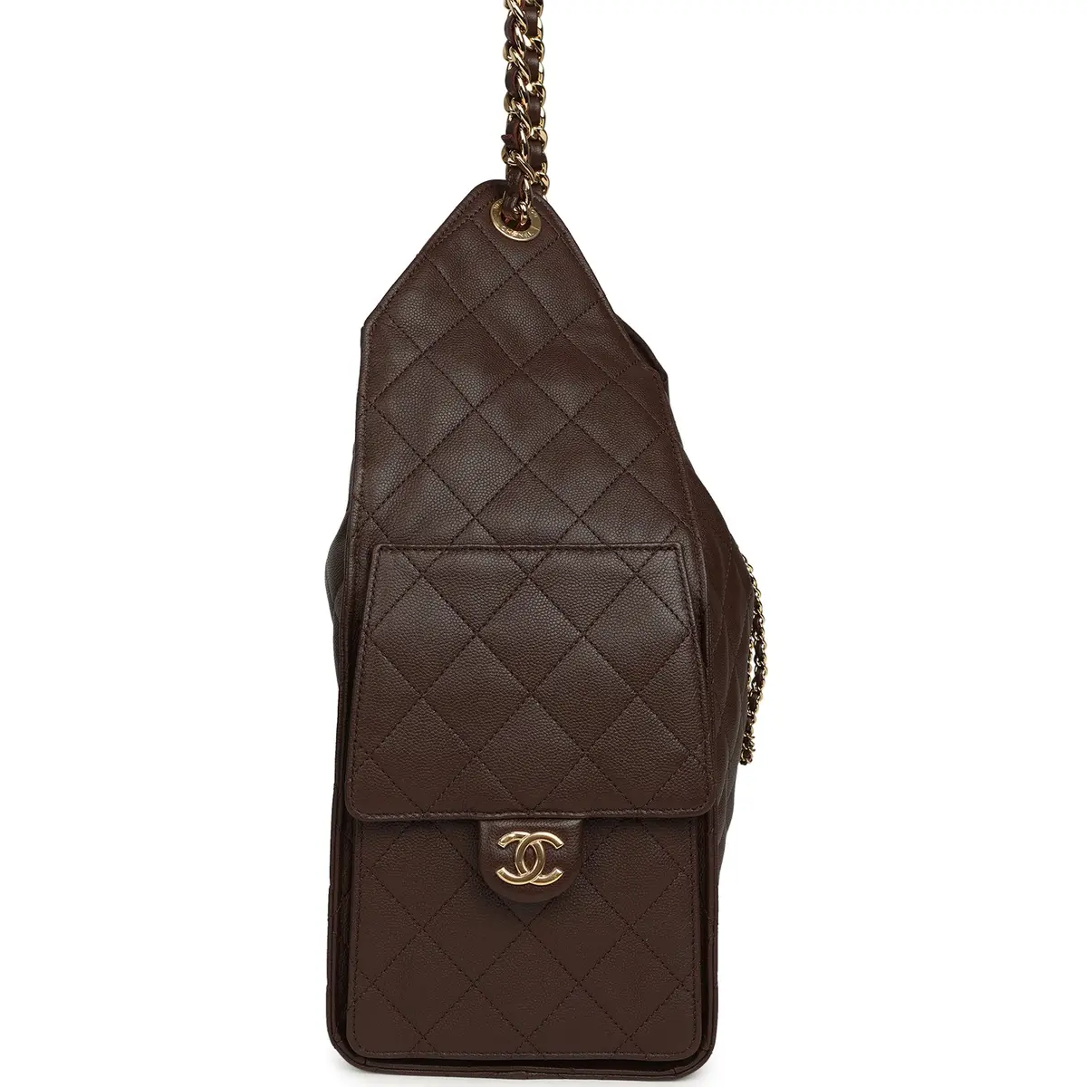 Chanel Chanel Medium 25 Hobo Bag Dark Brown Caviar Gold Hardware | Thumbnail 3 Chanel Chanel Medium 25 Hobo Bag Dark Brown Caviar Gold Hardware | Thumbnail 3