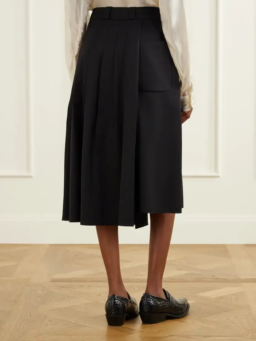 Our Legacy Origami Asymmetric Pleated Virgin Wool Skirt | Thumbnail 4 Our Legacy Origami Asymmetric Pleated Virgin Wool Skirt | Thumbnail 4
