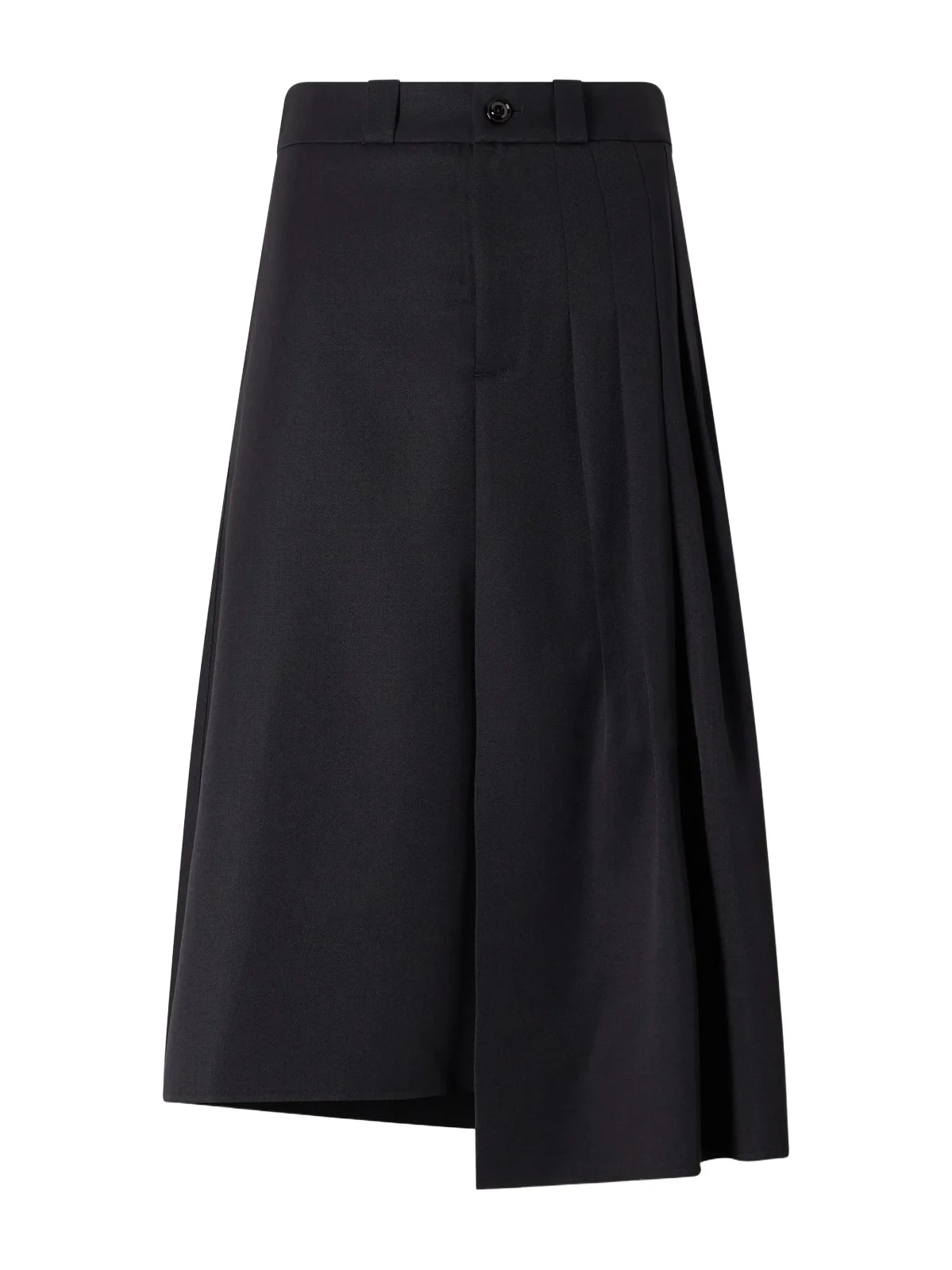 Our Legacy Origami Asymmetric Pleated Virgin Wool Skirt