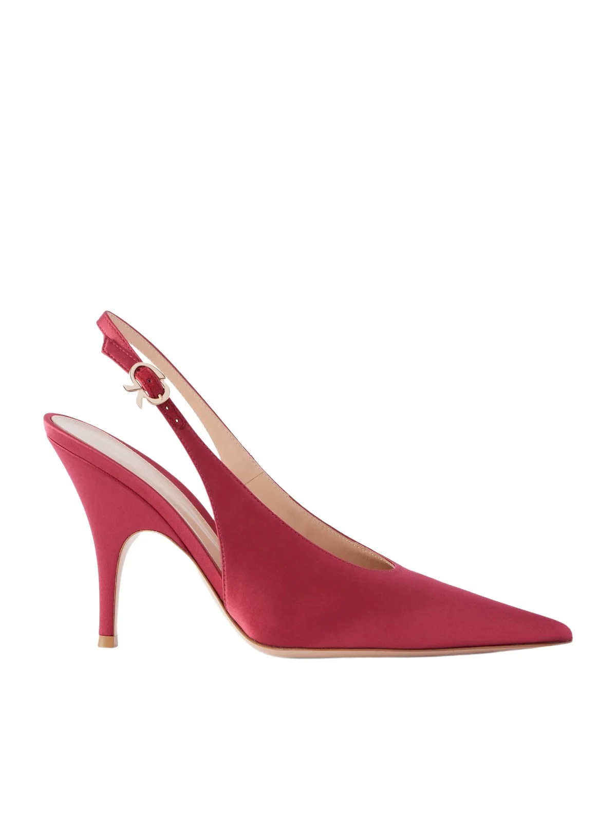 Sofia 95 Logo-detailed Satin Slingback Pumps Sofia 95 Logo-detailed Satin Slingback Pumps