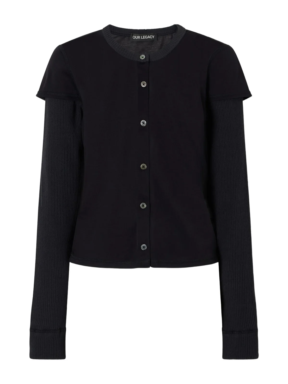Our Legacy Layered Cotton-blend Cardigan