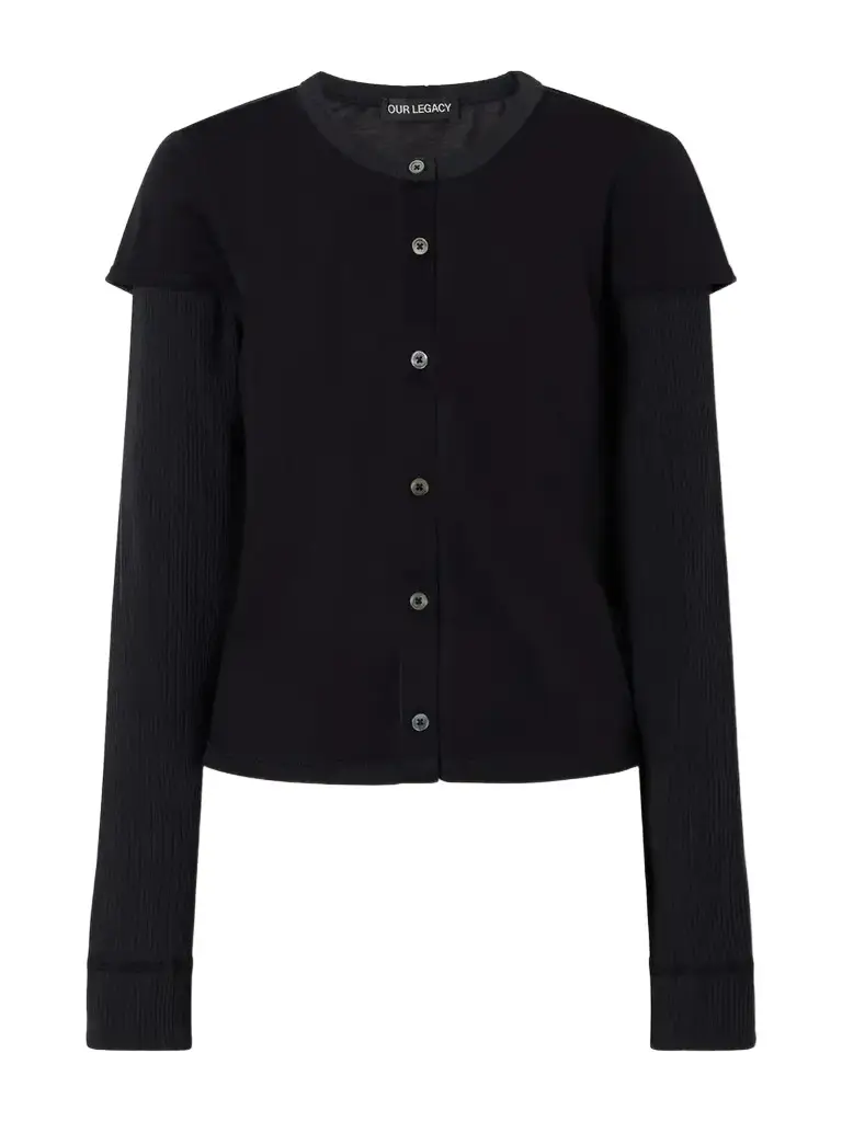 Our Legacy Layered Cotton-blend Cardigan | Image 1 Our Legacy Layered Cotton-blend Cardigan | Image 1