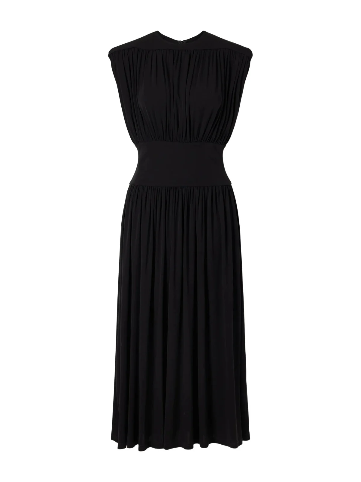 Fran Gathered Crepe Midi Dress Fran Gathered Crepe Midi Dress