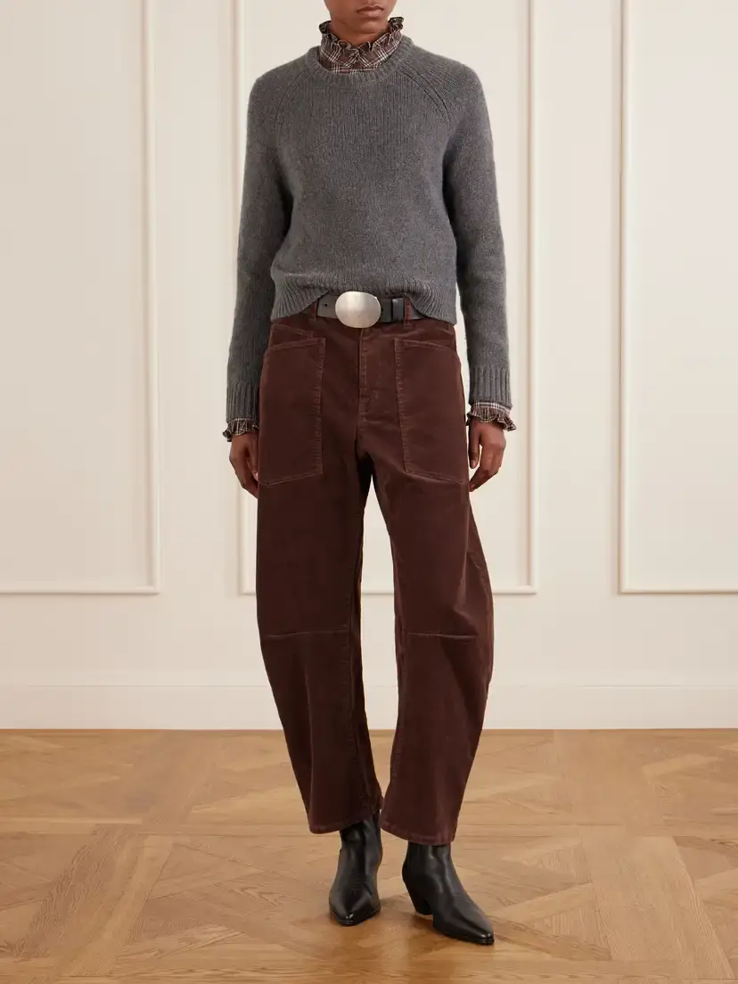 Nili Lotan Laurel Cashmere And Wool-blend Sweater - Gray | Thumbnail 2 Nili Lotan Laurel Cashmere And Wool-blend Sweater - Gray | Thumbnail 2