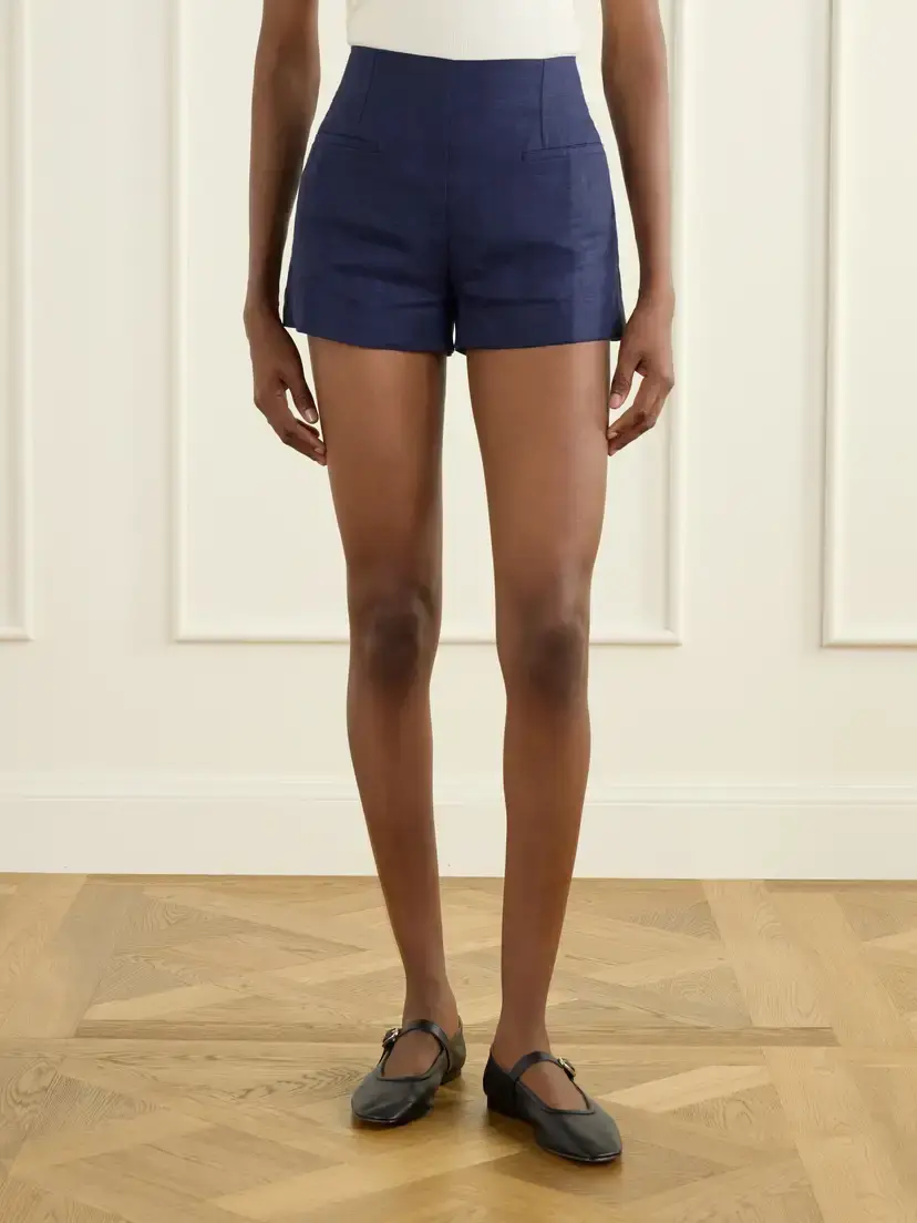 Faithfull Leora High-rise Linen Shorts | Thumbnail 3 Faithfull Leora High-rise Linen Shorts | Thumbnail 3