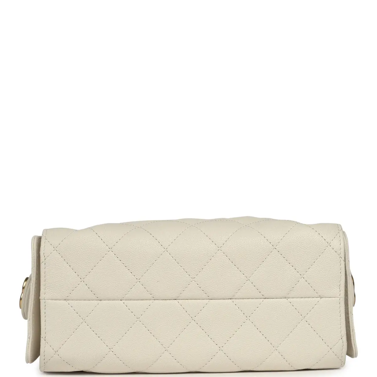 Chanel Chanel Mini 25 Hobo Bag White Caviar Antique Gold Hardware | Thumbnail 6