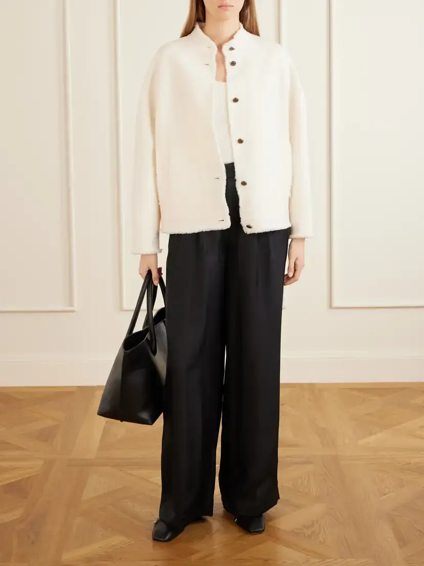 Max Mara Palmizi Fringed Wool-bouclé Jacket | Thumbnail 2