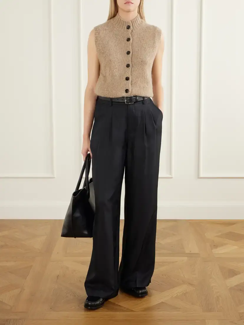 Allude Button-down Cashmere Vest | Thumbnail 2
