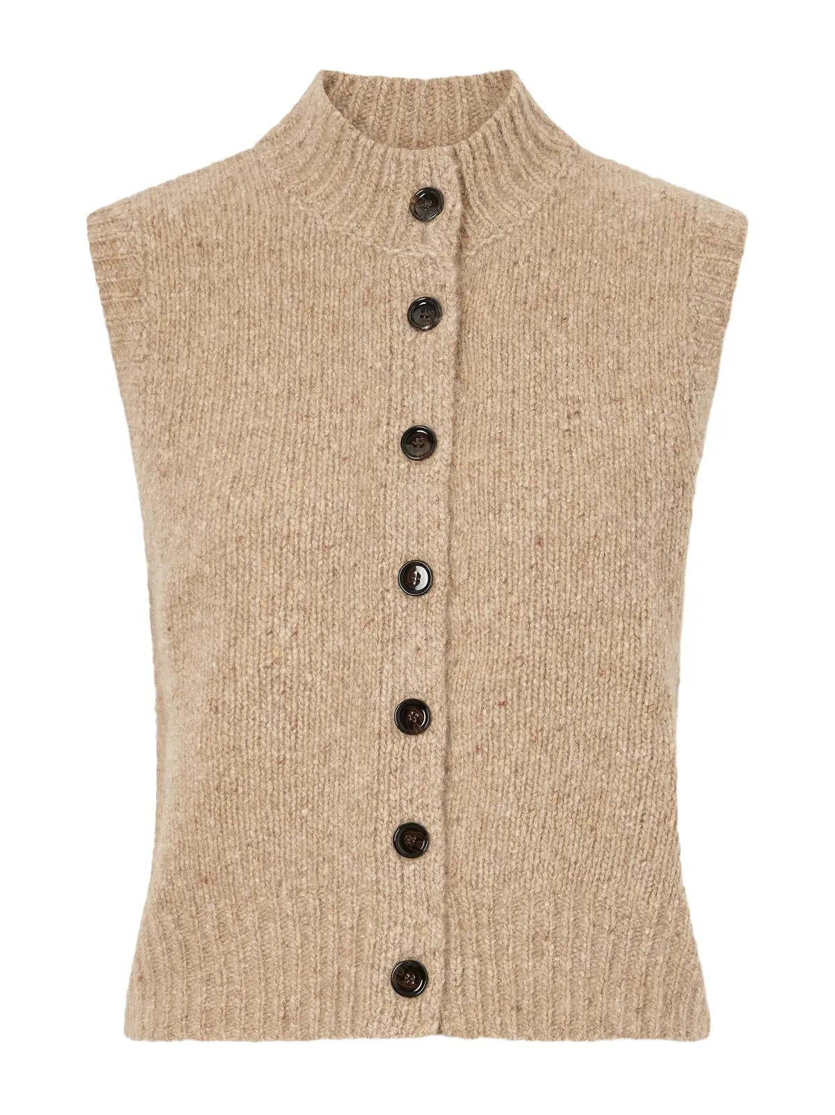 Allude Button-down Cashmere Vest