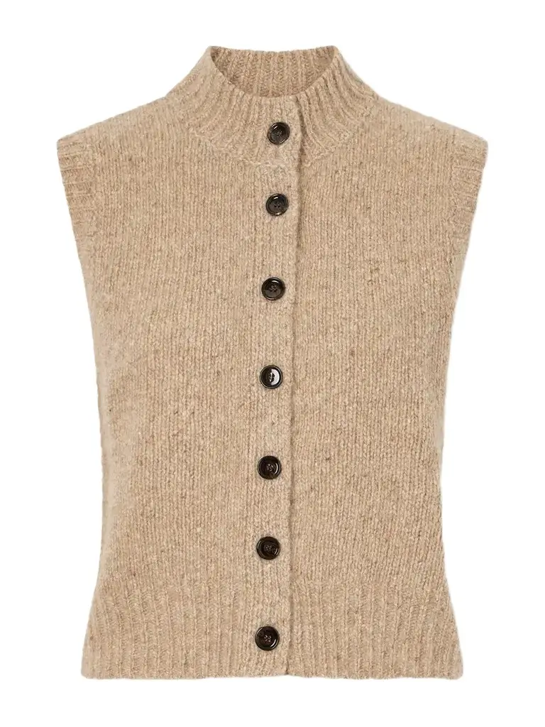 Allude Button-down Cashmere Vest | Image 1 Allude Button-down Cashmere Vest | Image 1
