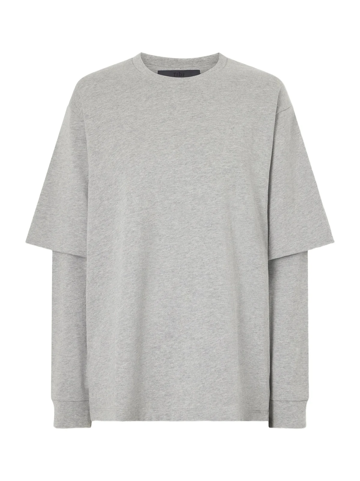 Tibi Perfect T Layered Cotton-jersey T-shirt