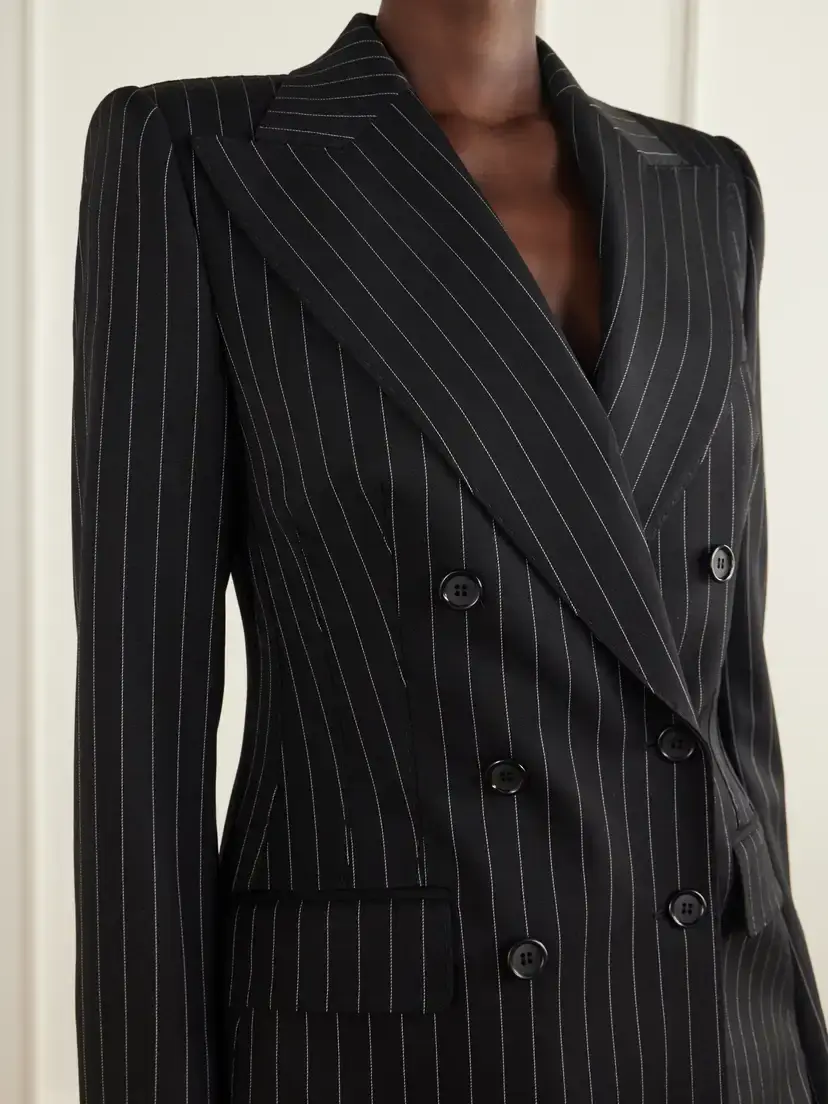 Dolce & Gabbana Pinstriped Wool-blend Blazer | Thumbnail 4