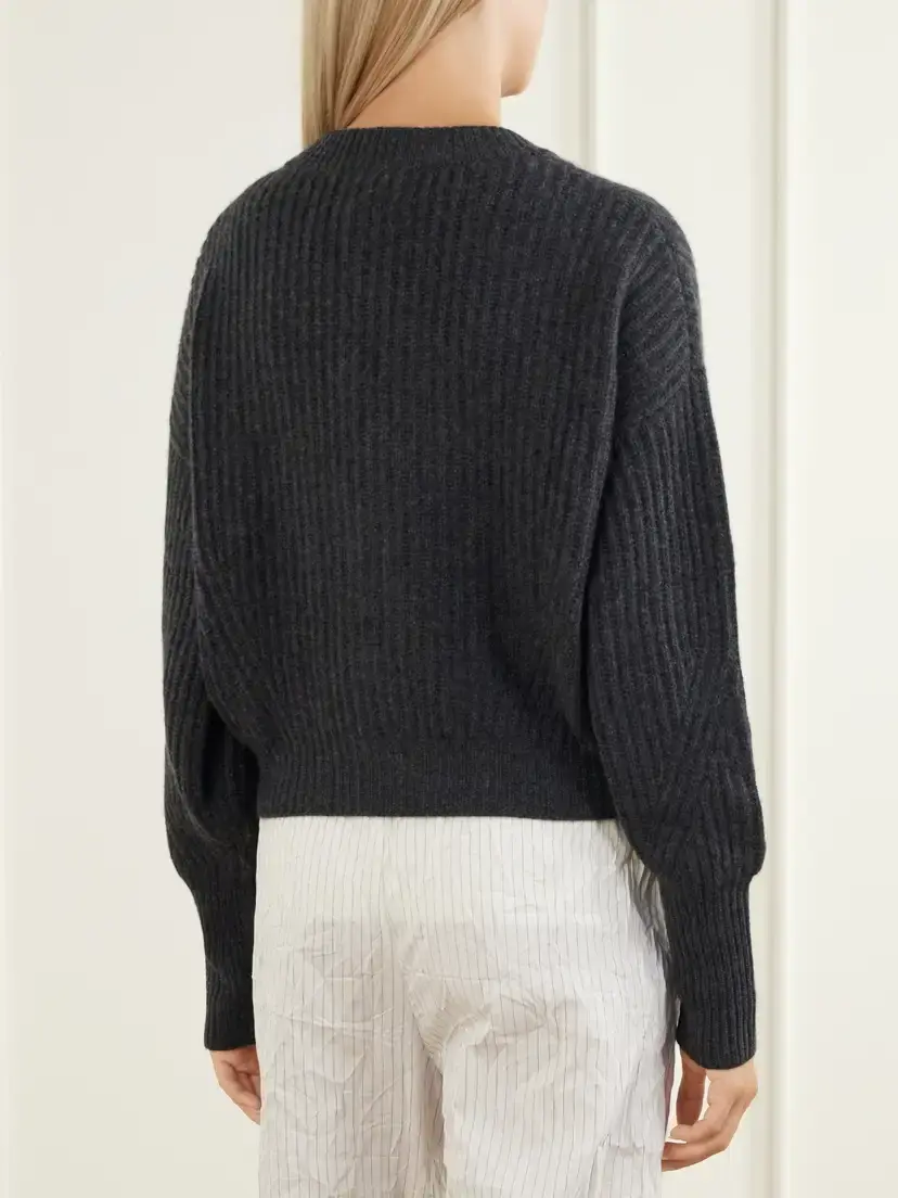 Le Kasha Monaco Cropped Ribbed Cashmere Cardigan | Thumbnail 3 Le Kasha Monaco Cropped Ribbed Cashmere Cardigan | Thumbnail 3