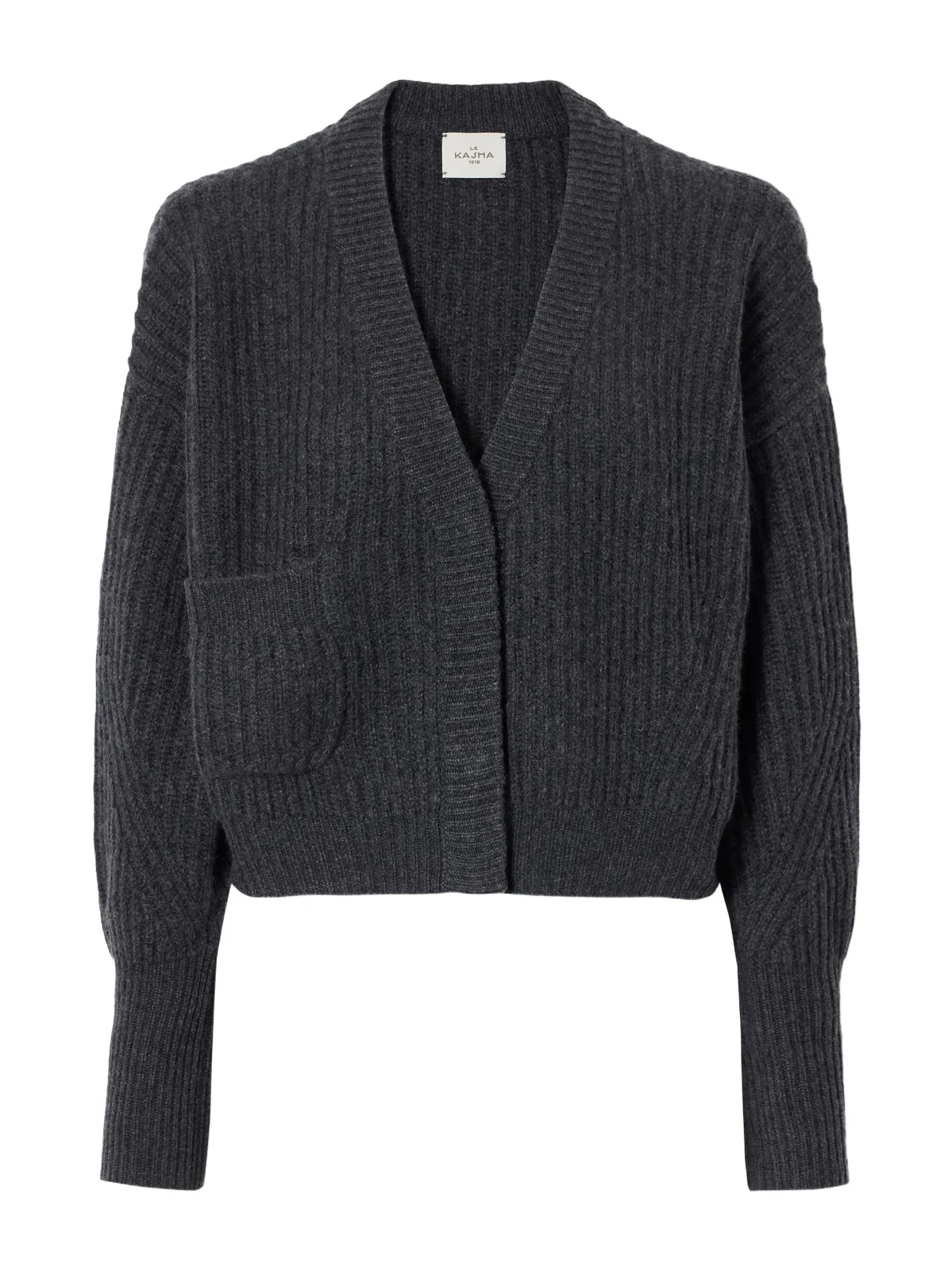 Le Kasha Monaco Cropped Ribbed Cashmere Cardigan