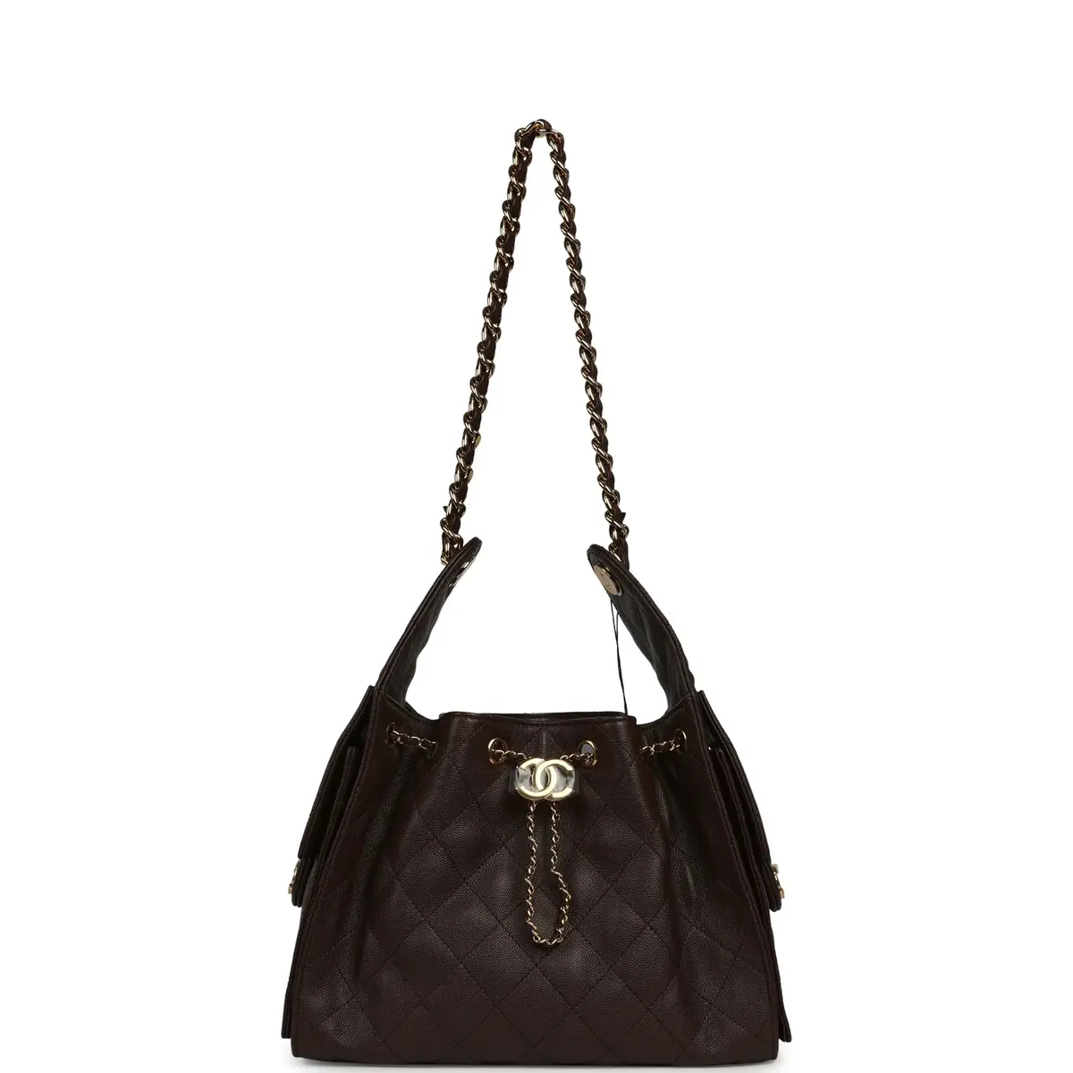 Chanel Chanel Small 25 Hobo Bag Dark Brown Caviar Gold Hardware | Thumbnail 6 Chanel Chanel Small 25 Hobo Bag Dark Brown Caviar Gold Hardware | Thumbnail 6
