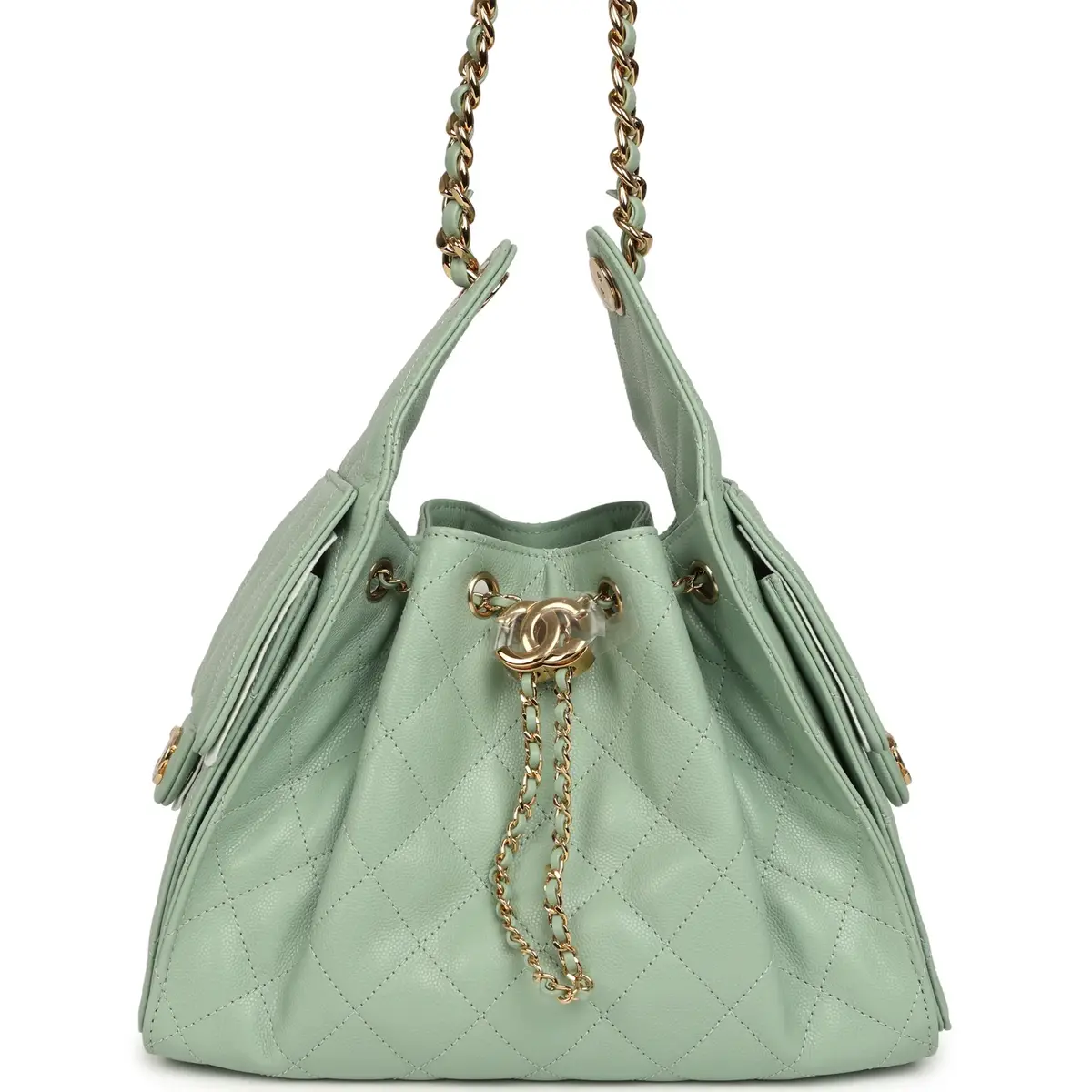 Chanel Chanel Small 25 Hobo Bag Light Green Caviar Gold Hardware | Image 1 Chanel Chanel Small 25 Hobo Bag Light Green Caviar Gold Hardware | Image 1