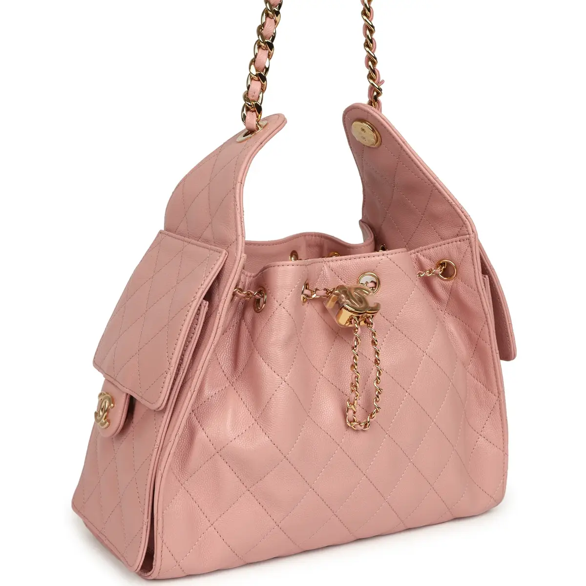 Chanel Chanel Small 25 Hobo Bag Light Pink Caviar Gold Hardware | Thumbnail 2 Chanel Chanel Small 25 Hobo Bag Light Pink Caviar Gold Hardware | Thumbnail 2