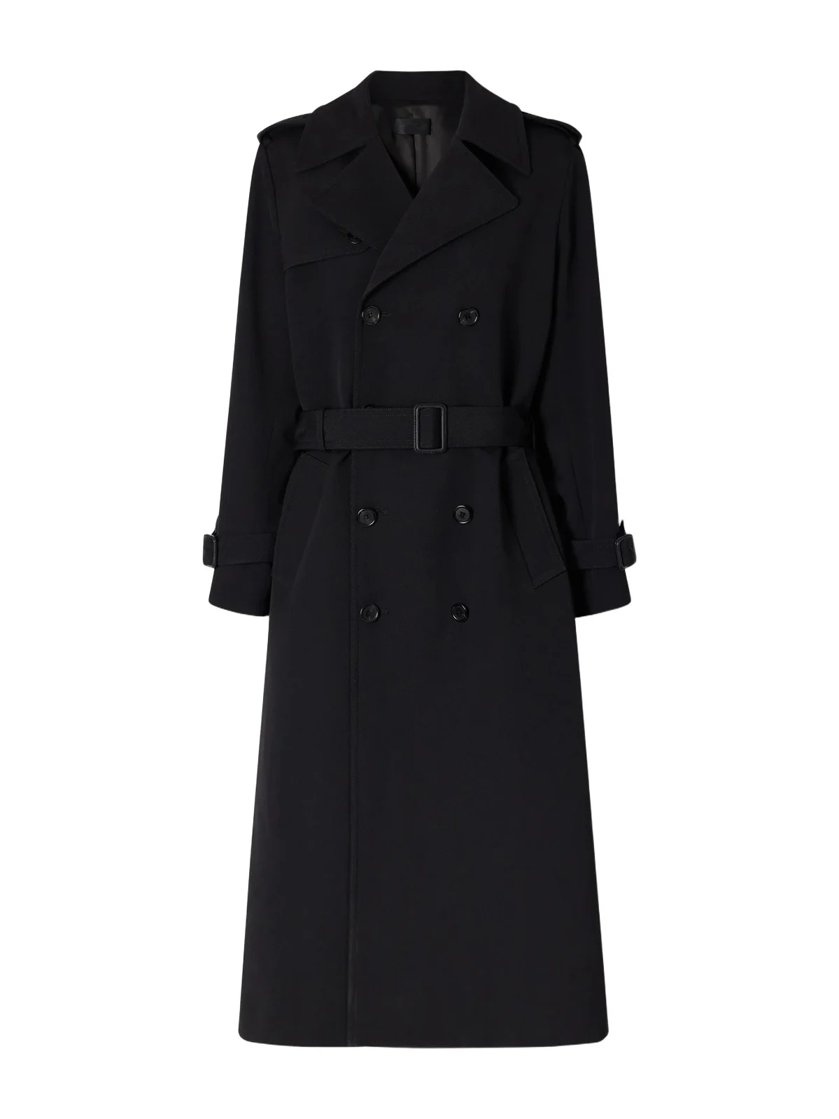 Marin Wool-blend Twill Trench Coat