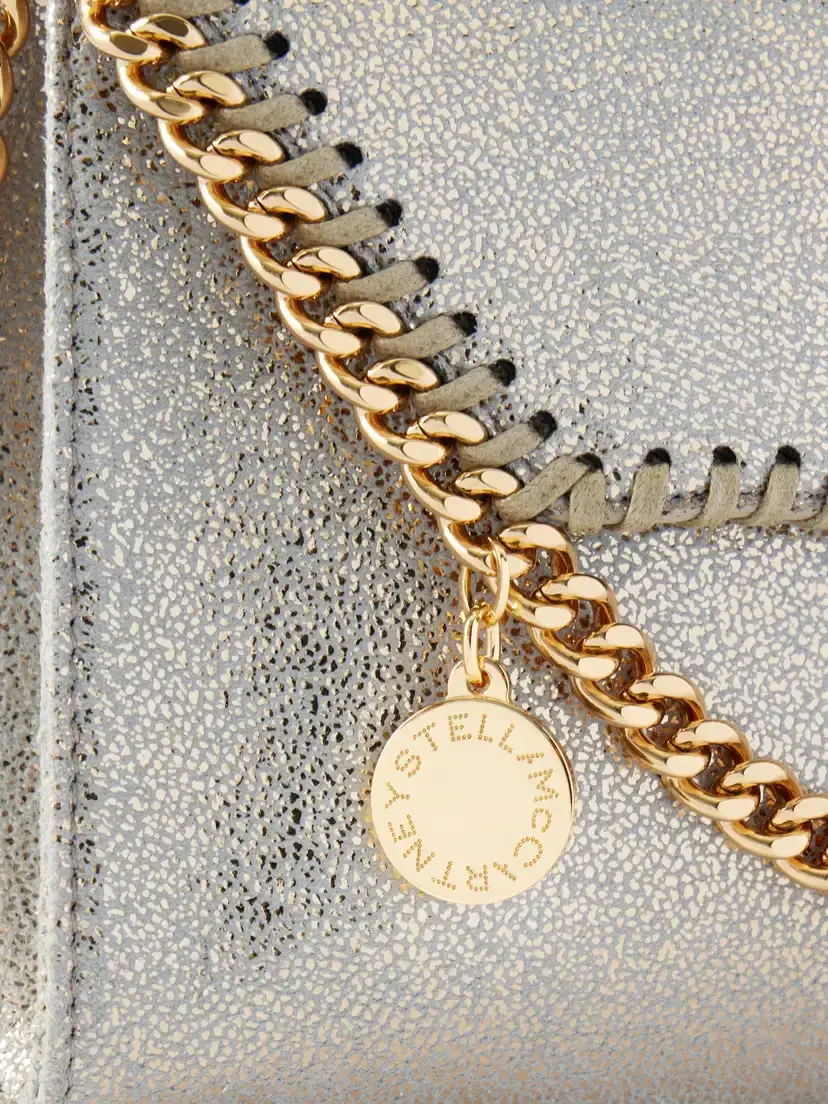 Stella McCartney Falabella Mini Metallic Vegetarian Material Shoulder Bag | Thumbnail 5 Stella McCartney Falabella Mini Metallic Vegetarian Material Shoulder Bag | Thumbnail 5
