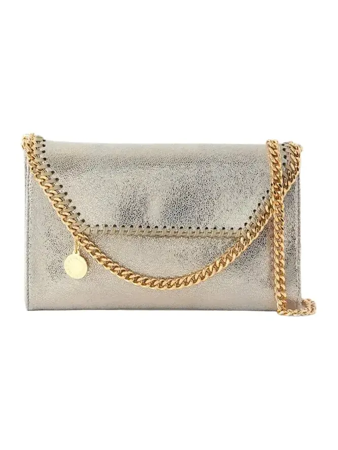 Falabella Mini Metallic Vegetarian Material Shoulder Bag
