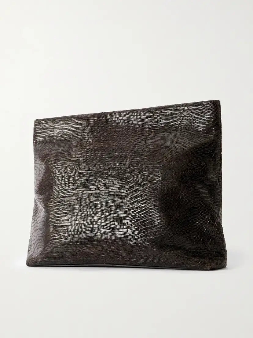 Nili Lotan Jerry Croc-effect Leather Clutch | Thumbnail 4 Nili Lotan Jerry Croc-effect Leather Clutch | Thumbnail 4