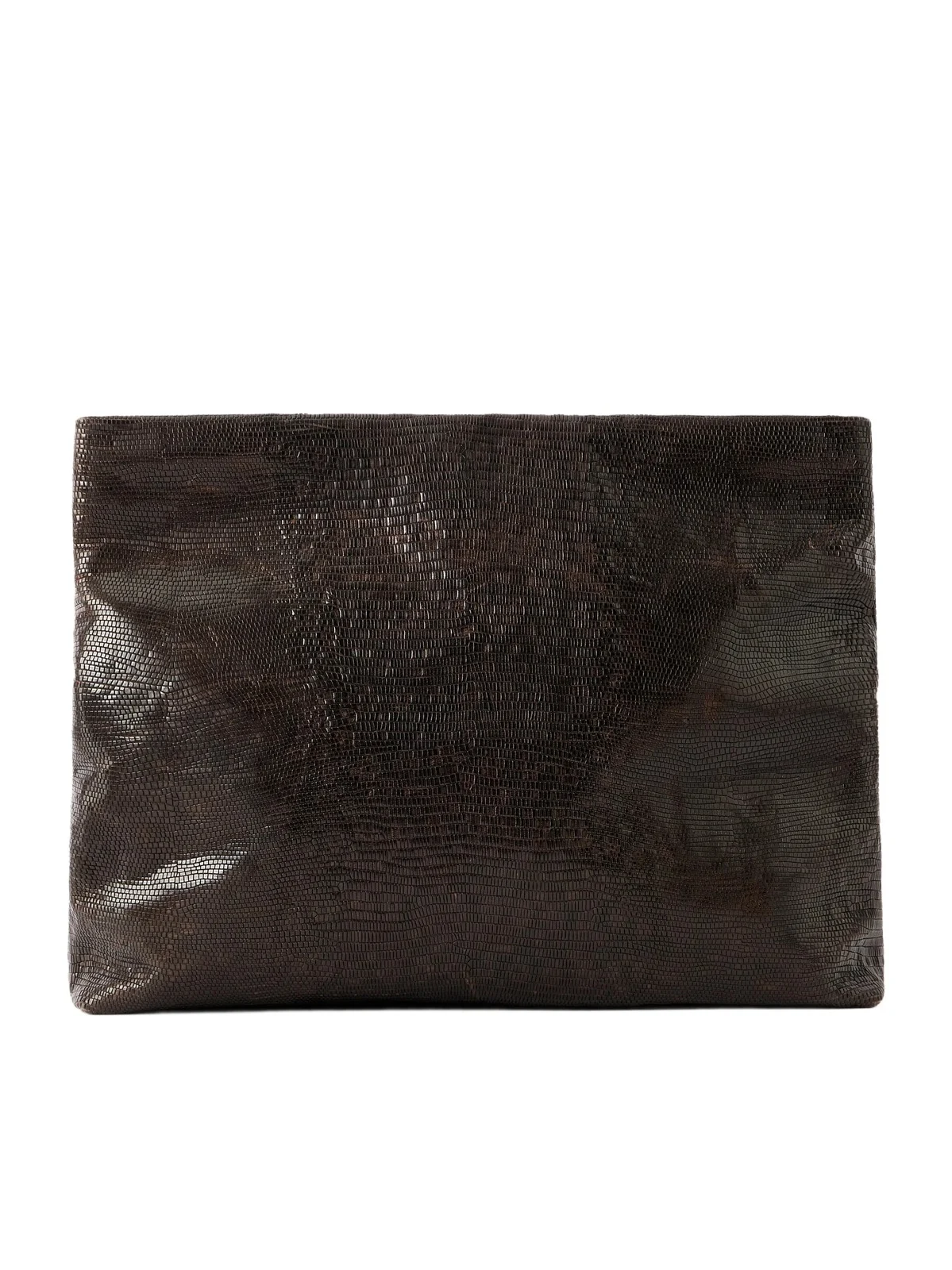 Jerry Croc-effect Leather Clutch
