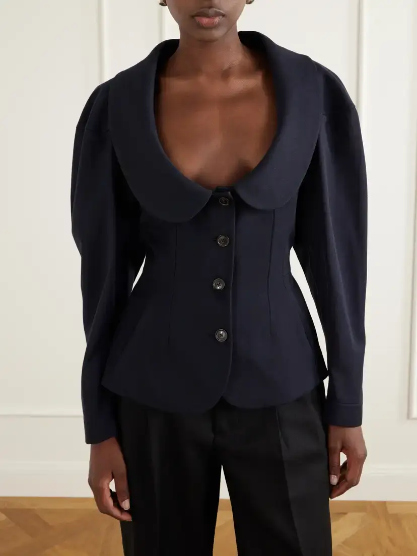 Vivienne Westwood Bergere Cotton And Wool-blend Blazer - Blue | Thumbnail 3 Vivienne Westwood Bergere Cotton And Wool-blend Blazer - Blue | Thumbnail 3