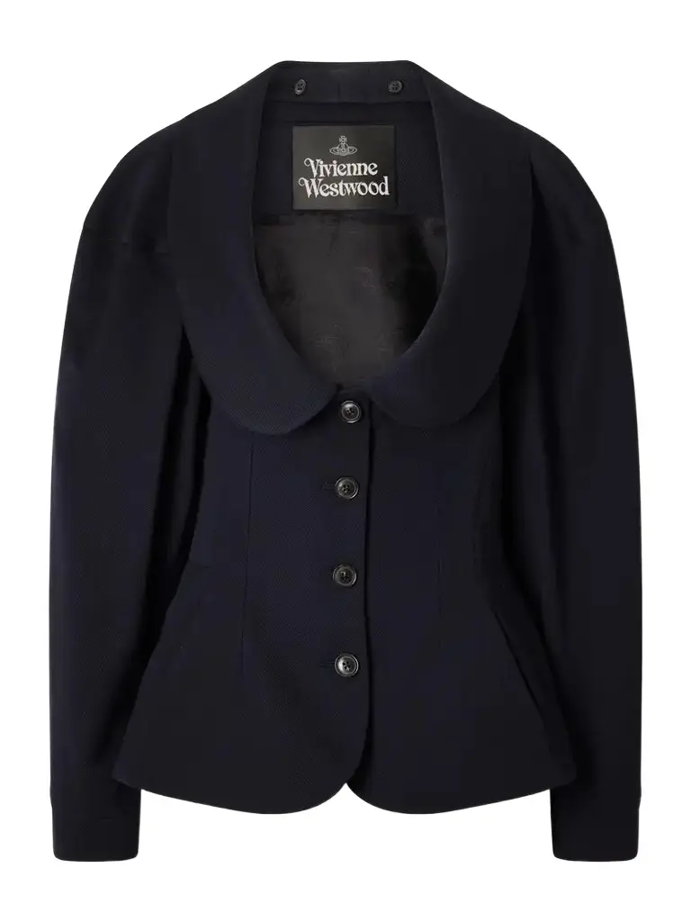 Bergere Cotton And Wool-blend Blazer - Blue Bergere Cotton And Wool-blend Blazer - Blue
