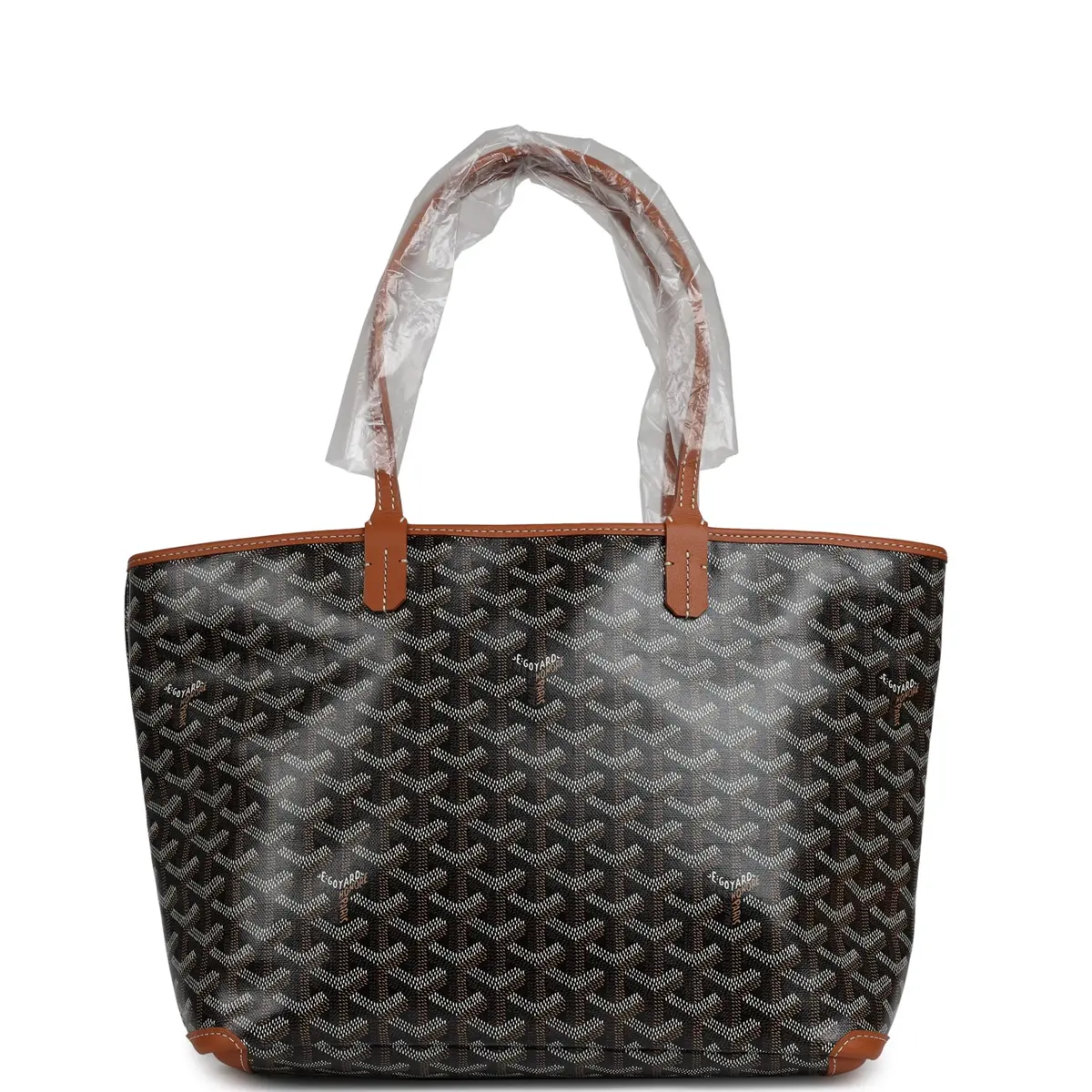 goyard Goyard Goyardine Black, Brown Artois PM Palladium Hardware | Image 1 goyard Goyard Goyardine Black, Brown Artois PM Palladium Hardware | Image 1