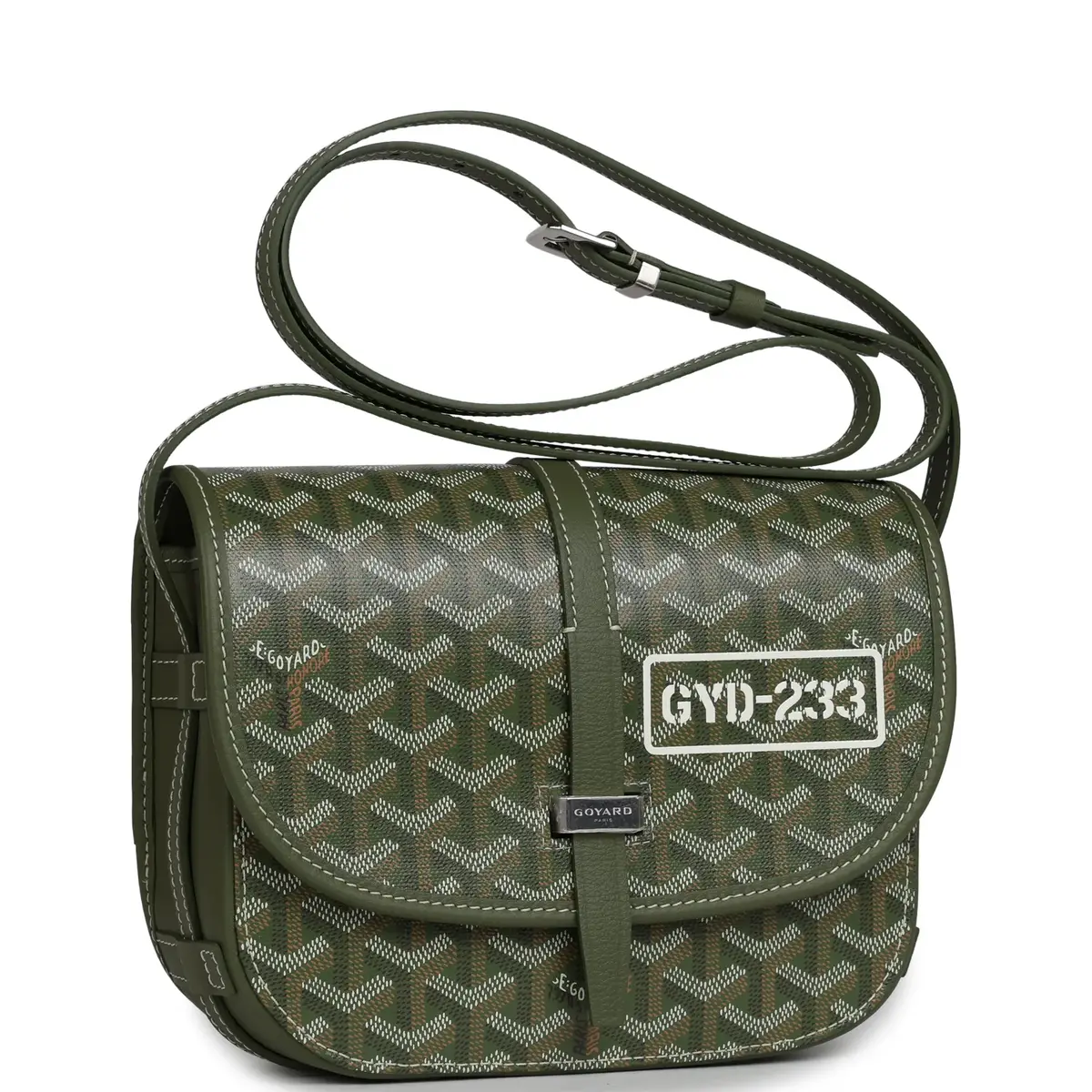 goyard Goyard Goyardine Khaki Belvedere PM Palladium Hardware | Thumbnail 2 goyard Goyard Goyardine Khaki Belvedere PM Palladium Hardware | Thumbnail 2