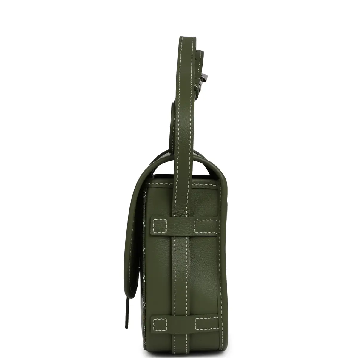 goyard Goyard Goyardine Khaki Belvedere PM Palladium Hardware | Thumbnail 3 goyard Goyard Goyardine Khaki Belvedere PM Palladium Hardware | Thumbnail 3
