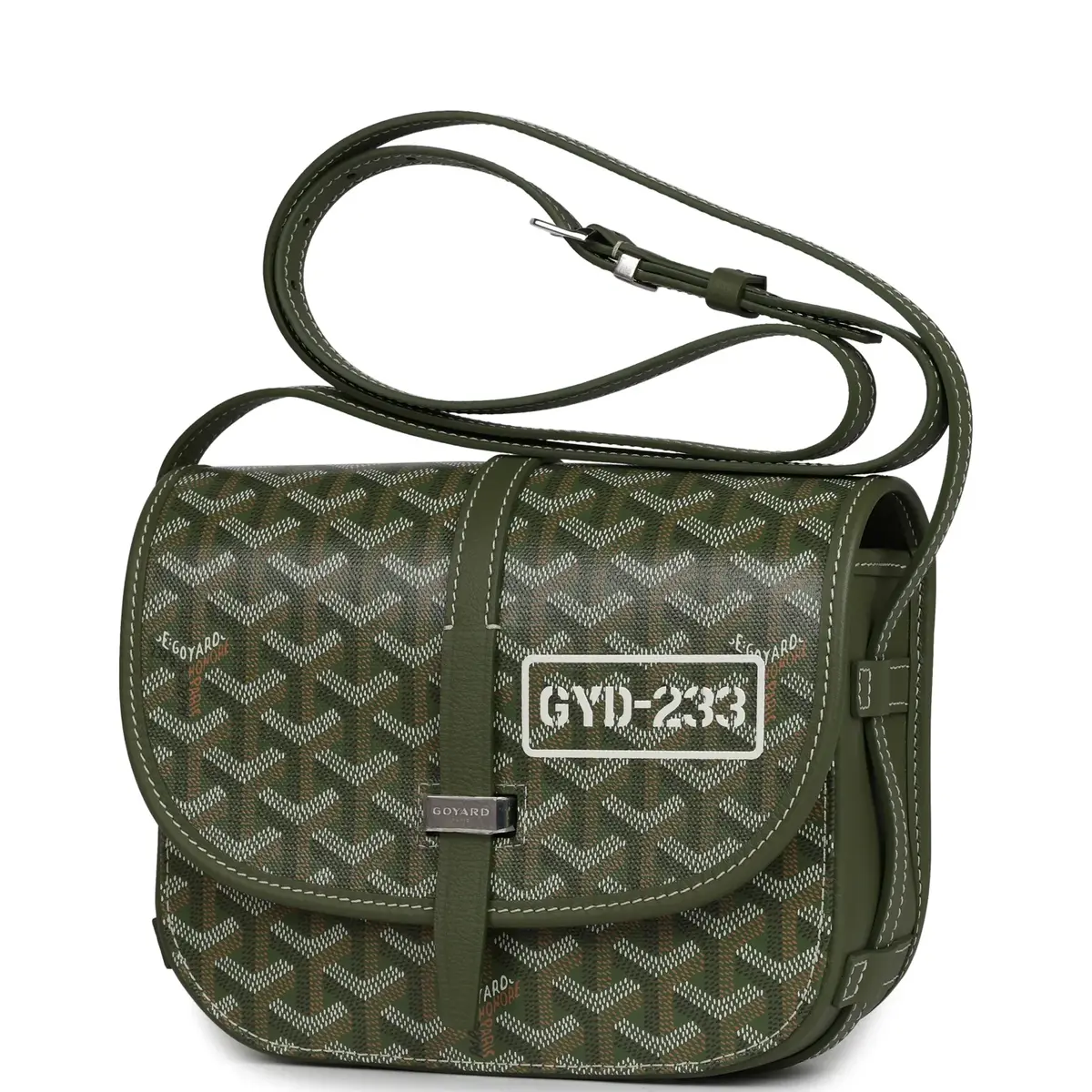 goyard Goyard Goyardine Khaki Belvedere PM Palladium Hardware | Thumbnail 5 goyard Goyard Goyardine Khaki Belvedere PM Palladium Hardware | Thumbnail 5