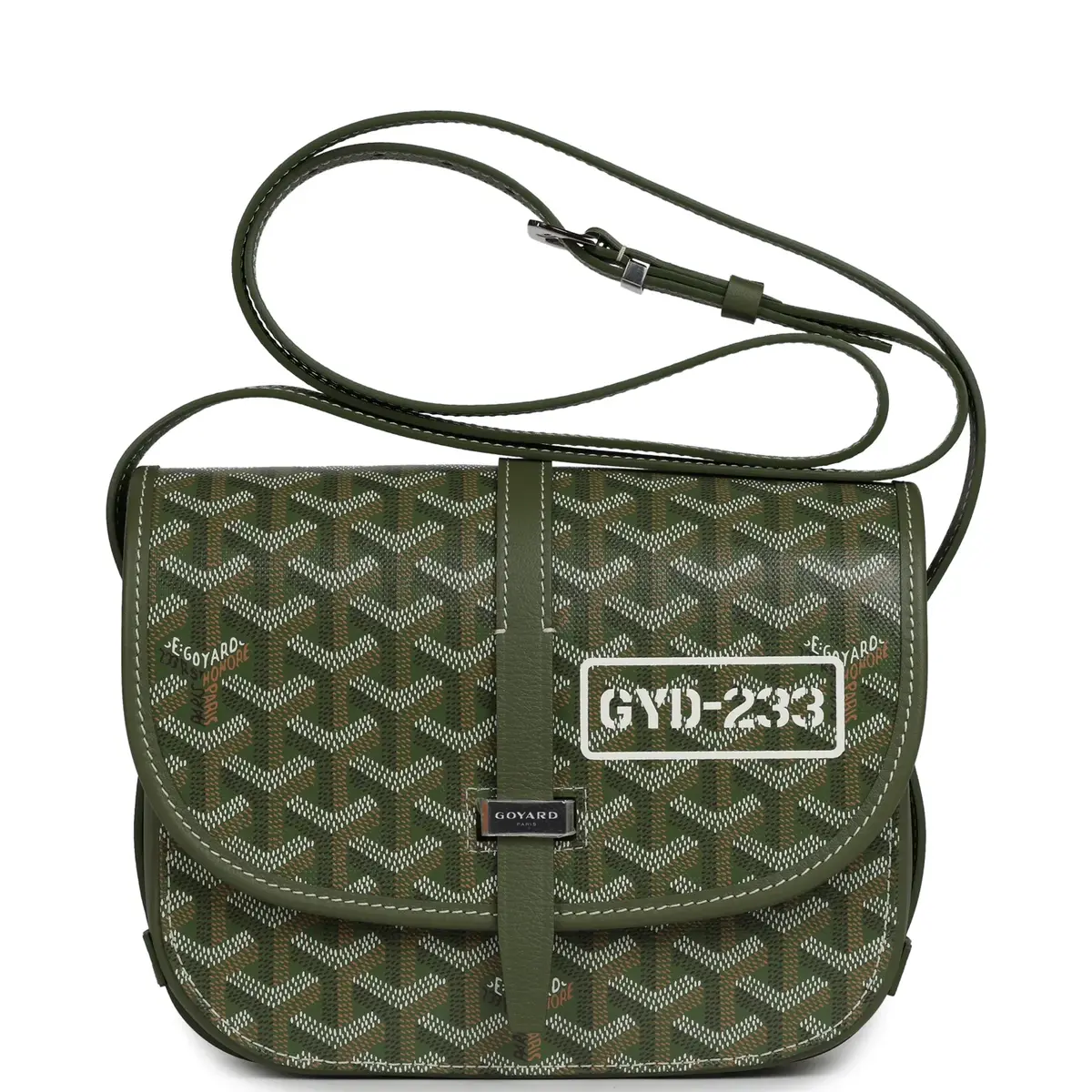 goyard Goyard Goyardine Khaki Belvedere PM Palladium Hardware | Image 1 goyard Goyard Goyardine Khaki Belvedere PM Palladium Hardware | Image 1