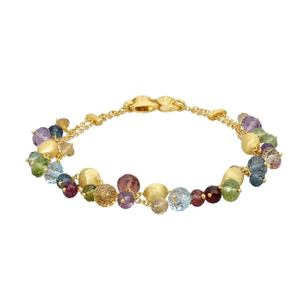 MARCO BICEGO Marco Bicego Africa Multi-Gemstone 18K Yellow Gold Bracelet by The Solist | Image 1 MARCO BICEGO Marco Bicego Africa Multi-Gemstone 18K Yellow Gold Bracelet by The Solist | Image 1