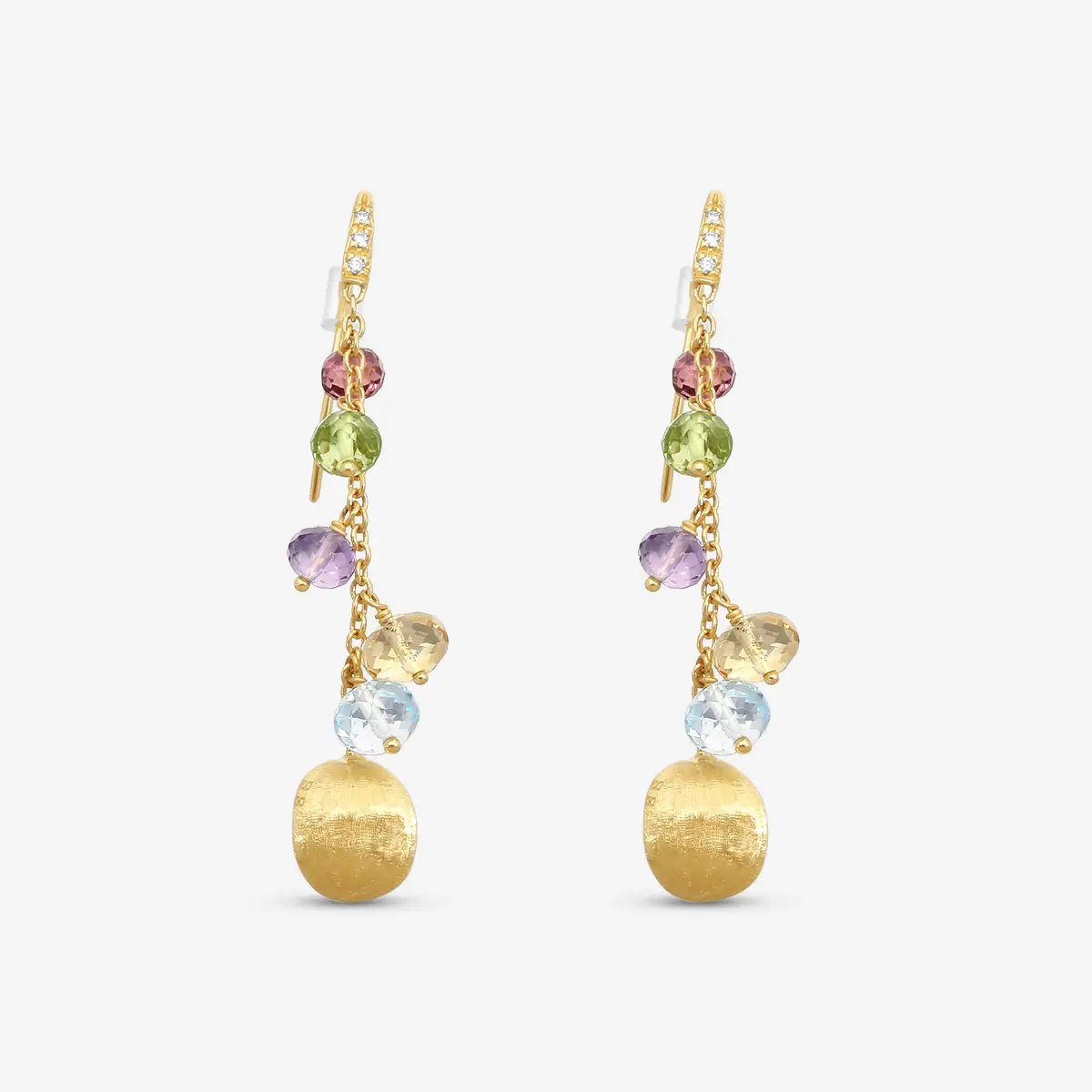 MARCO BICEGO Marco Bicego Africa Multi-Gemstone 18K Yellow Gold Drop Earrings by The Solist | Thumbnail 2 MARCO BICEGO Marco Bicego Africa Multi-Gemstone 18K Yellow Gold Drop Earrings by The Solist | Thumbnail 2