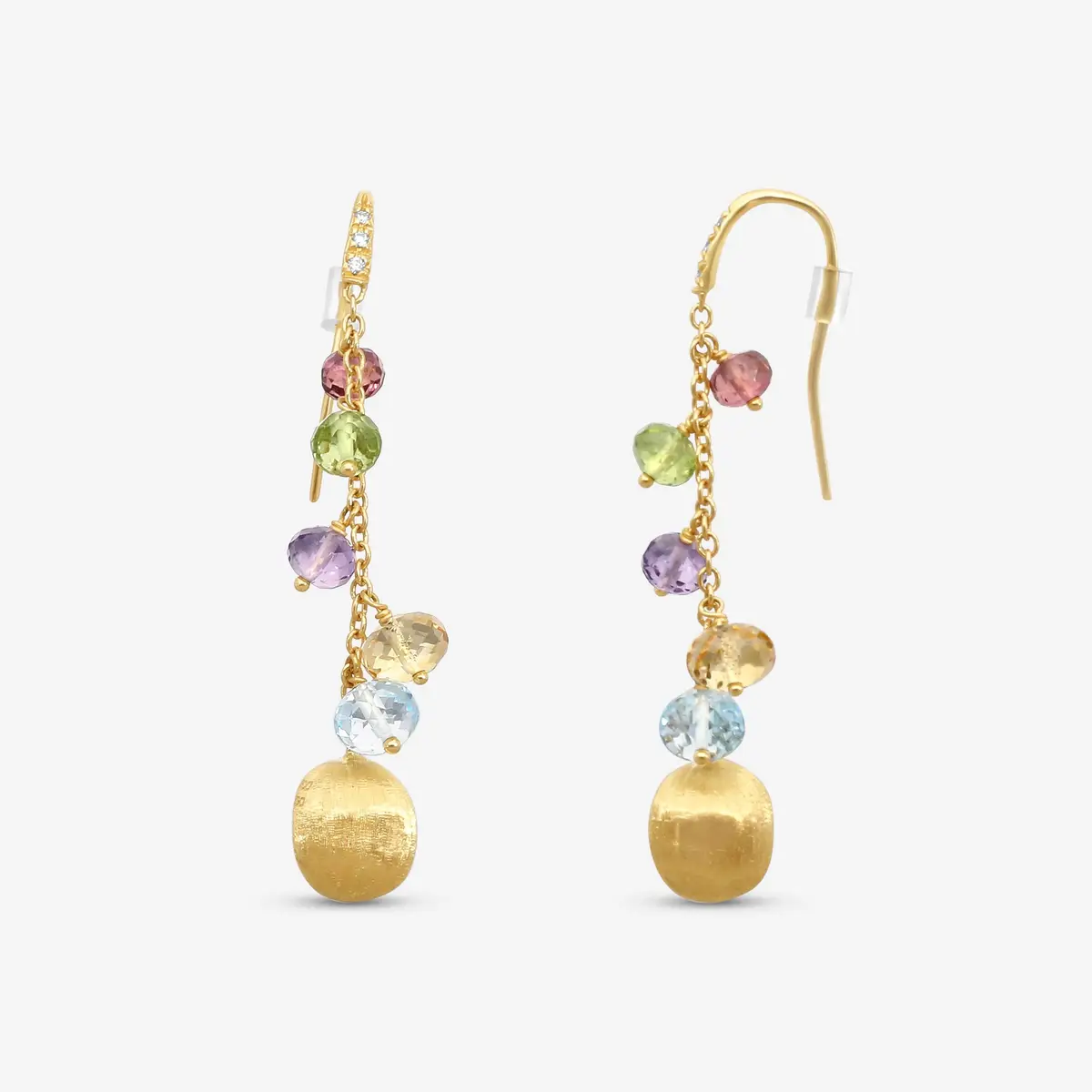 MARCO BICEGO Marco Bicego Africa Multi-Gemstone 18K Yellow Gold Drop Earrings by The Solist | Thumbnail 3 MARCO BICEGO Marco Bicego Africa Multi-Gemstone 18K Yellow Gold Drop Earrings by The Solist | Thumbnail 3