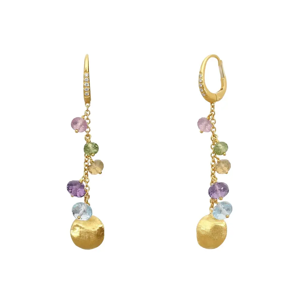 MARCO BICEGO Marco Bicego Africa Multi-Gemstone 18K Yellow Gold Drop Earrings by The Solist | Image 1 MARCO BICEGO Marco Bicego Africa Multi-Gemstone 18K Yellow Gold Drop Earrings by The Solist | Image 1