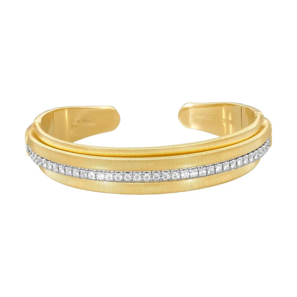 MARCO BICEGO Marco Bicego Masai 18K Yellow & White Gold Diamond Cuff Bracelet by The Solist | Image 1 MARCO BICEGO Marco Bicego Masai 18K Yellow & White Gold Diamond Cuff Bracelet by The Solist | Image 1