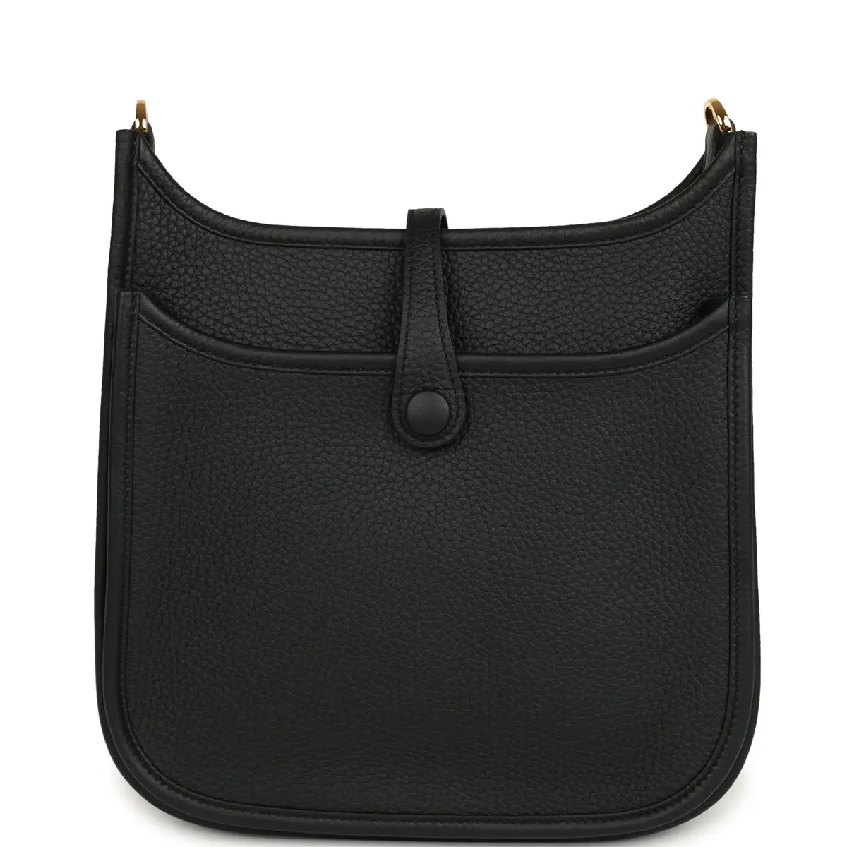 HERMÈS Hermes Evelyne 23 Black Clemence Gold Hardware | Thumbnail 4 HERMÈS Hermes Evelyne 23 Black Clemence Gold Hardware | Thumbnail 4
