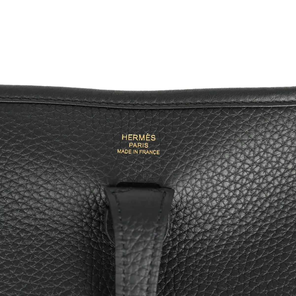 HERMÈS Hermes Evelyne 23 Black Clemence Gold Hardware | Thumbnail 7 HERMÈS Hermes Evelyne 23 Black Clemence Gold Hardware | Thumbnail 7